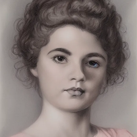 Prompt: a highly detailed portrait in the style of charles dana gibson and in the style of michael whelan.