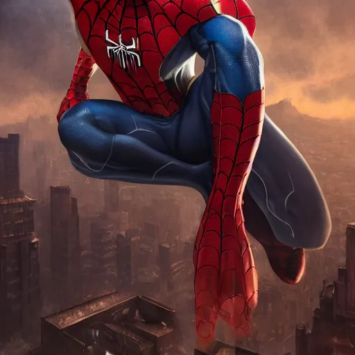 Image similar to full armor spiderman , muscular, extremely detailed eyes, fantastic details full face, mouth, trending on artstation, pixiv, cgsociety, hyperdetailed Unreal Engine 4k 8k ultra HD, Stanley Artgerm Lau, WLOP, Rossdraws, James Jean Marc Simonetti Ruan Jia and Mandy Jurgens and Artgerm and William-Adolphe Bouguerea Sakimichan