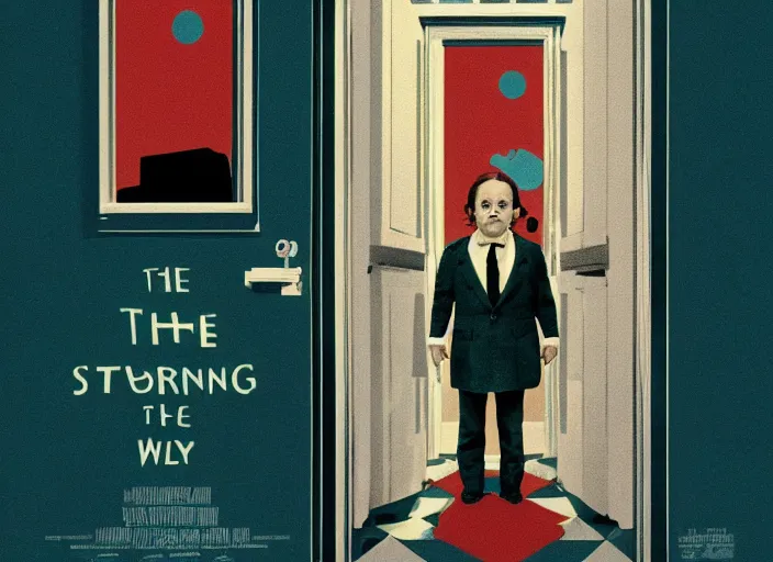 Image similar to poster for stanley kubrick's the shining