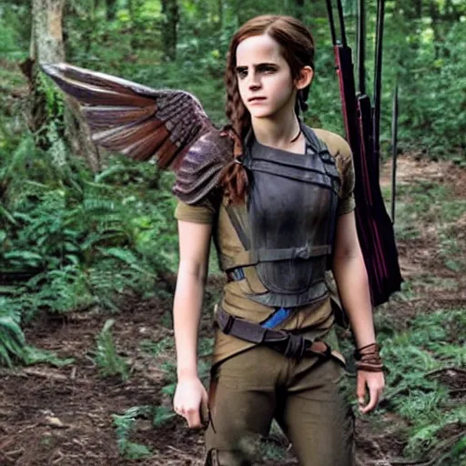 Image similar to still of emma watson in the hunger games