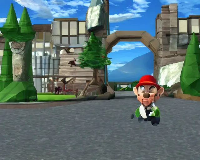 Image similar to saul goodman in mario 64 full screenshot