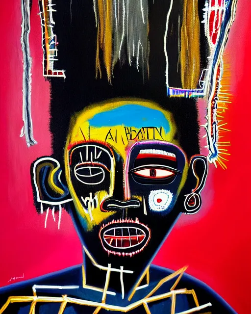 Image similar to A extremely ultra highly detailed majestic hi-res beautiful immaculate head and shoulders award winning painting stunning portrait masterpiece of a evil voodoo doll, black magic and witchcraft by Jean-Michel Basquiat, 8k, high textures, ultra hyper sharp, insanely detailed and intricate, super detailed, 8k HDR ultra high quality, hyperrealistic, photorealistic, octante render, cinematic, high textures, royaltly, royal, hyper sharp, 4k insanely detailed and intricate, hypermaximalist, 8k, hyper realistic, super detailed, 4k HDR hyper realistic high