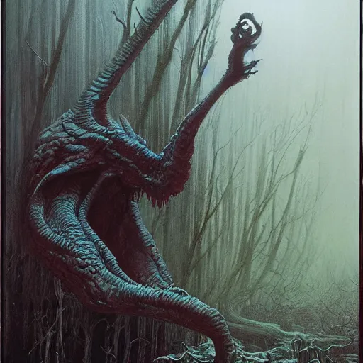 Concept Art Of A Eldritch Creature With 4 Legs Skull Stable Diffusion