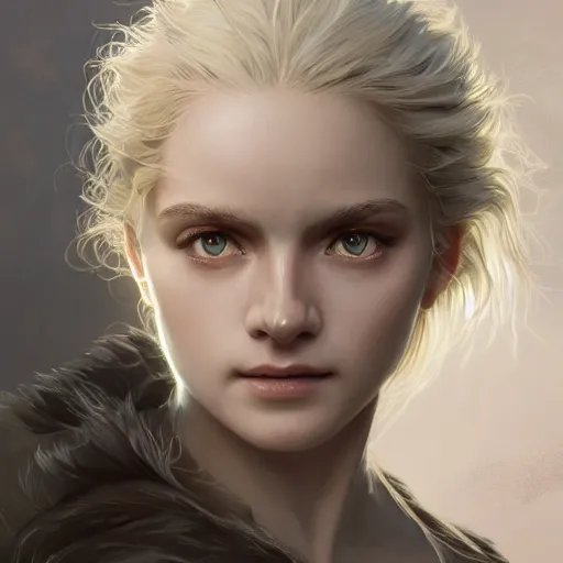 Image similar to winds of winter, au naturel, yellow eyes, hyper detailed, digital art, trending in artstation, cinematic lighting, studio quality, smooth render, unreal engine 5 rendered, octane rendered, concept art, smooth, sharp focus, illustration, art by artgerm and greg rutkowski and alphonse mucha and ian sprigger and wlop and krenz cushart