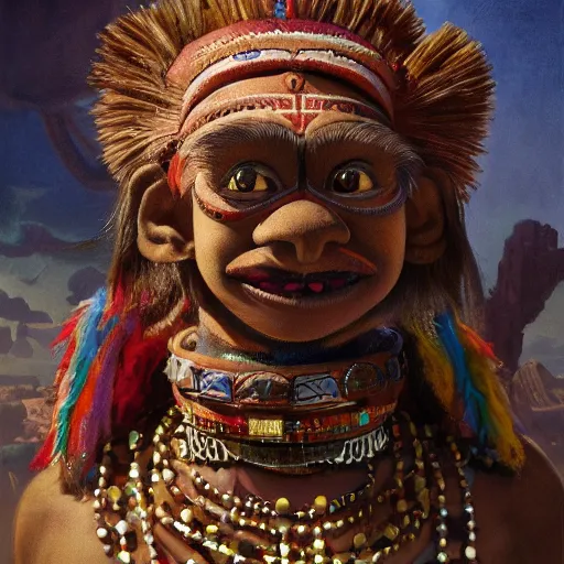 Image similar to an aztec sacrifice muppet, detailed, centered, digital painting, artstation, concept art, donato giancola, joseph christian leyendecker, wlop, boris vallejo, breathtaking, 8 k resolution, extremely detailed, beautiful, establishing shot, artistic, hyperrealistic, beautiful face, octane render, cinematic lighting, dramatic lighting, masterpiece