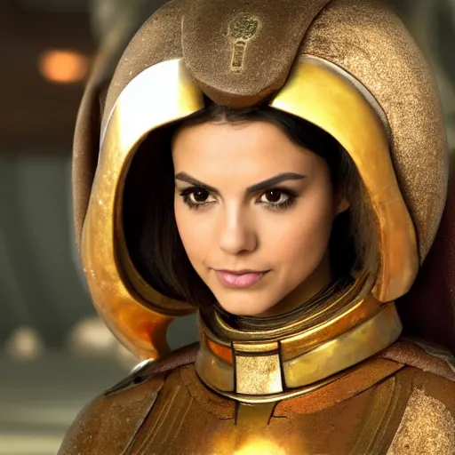 Image similar to victoria justice as princess padme in star wars episode 3, 8 k resolution, cinematic lighting, anatomically correct