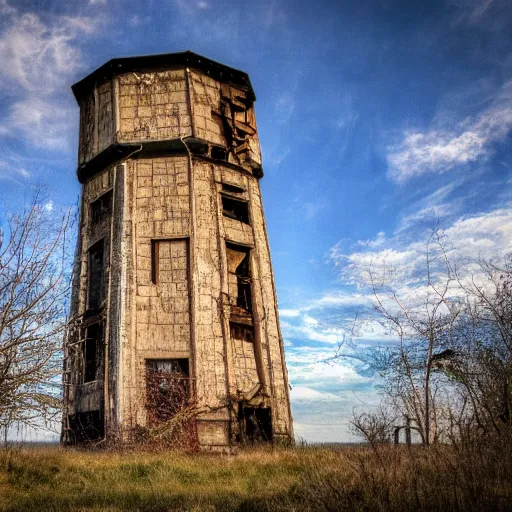 Image similar to abandoned wizard tower with observatory 4k