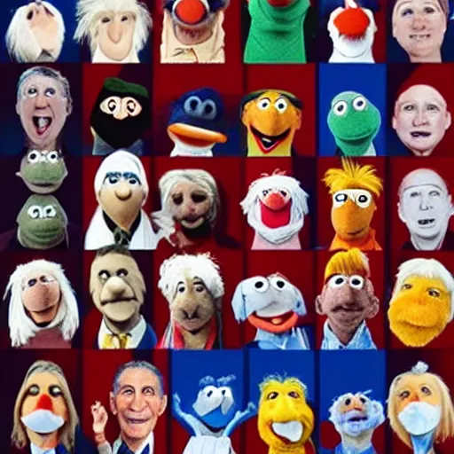 Prompt: presidential muppets