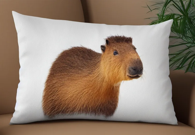 a capybara studying on top of a pillow, pastel, | Stable Diffusion ...