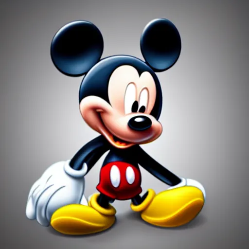 Image similar to ultra realistic mickey mouse