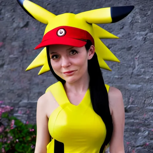 Image similar to jessie from pokemon as real person, 8 k photography