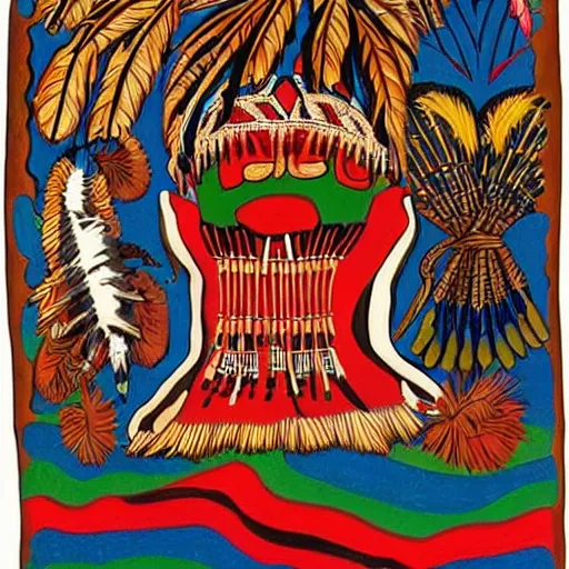 Image similar to a picture representing indigenous cultures positively