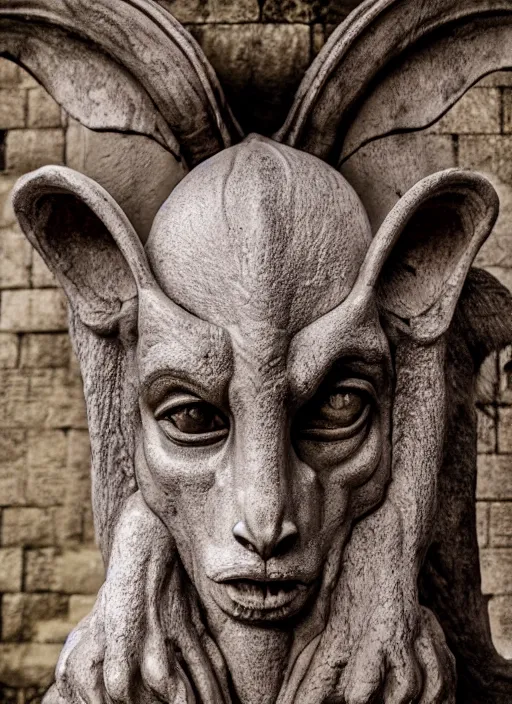 Prompt: closeup portrait of baphomet in the cloisters, depth of field, zeiss lens, detailed, symmetrical, centered, fashion photoshoot, by Annie Leibovitz and Steve McCurry, David Lazar, Jimmy Nelsson, Breathtaking, 8k resolution, extremely detailed, beautiful, establishing shot, artistic, hyperrealistic, beautiful face, octane render