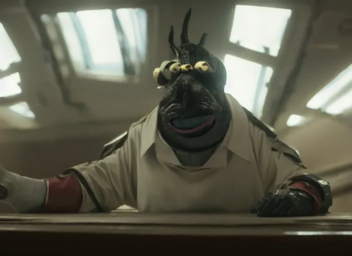 Image similar to film still of lord nibbler in the new scifi movie, 4 k