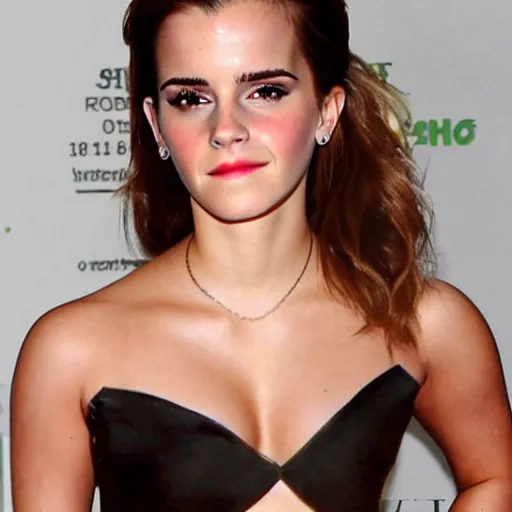 Image similar to emma watson combined with kim kardashian