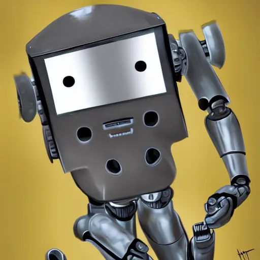 Image similar to A handsome robot that looks like Chris Hamsworth, digital art