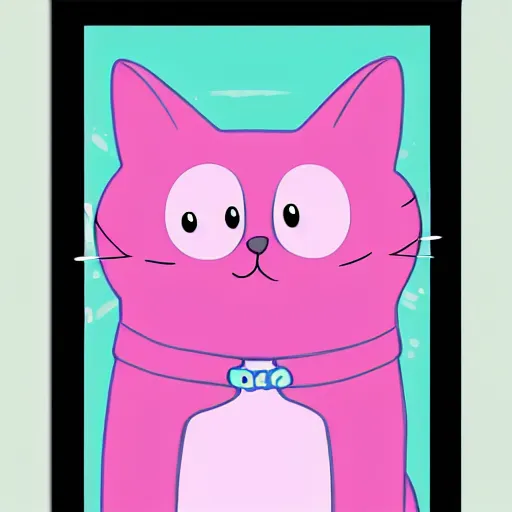 Prompt: cookie cat hd poster