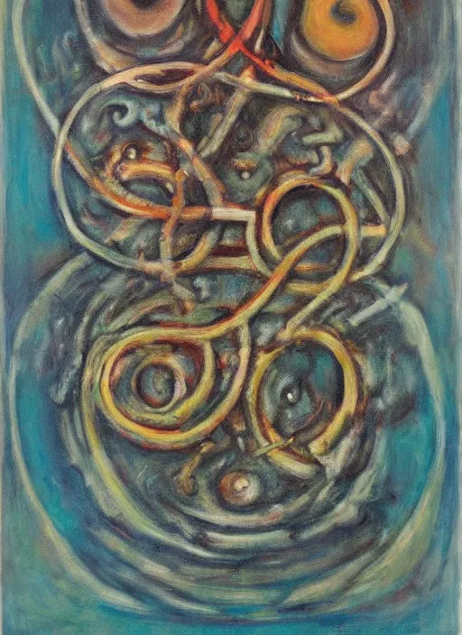 Image similar to biomechanical talisman of summoning yog - sothoth by maggi mcdonald, mark rothko, sabina klein