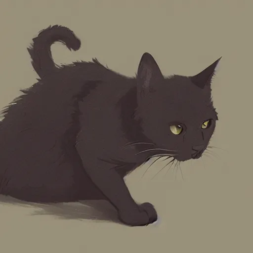 Prompt: a cat in the style of Greg Rutkowski