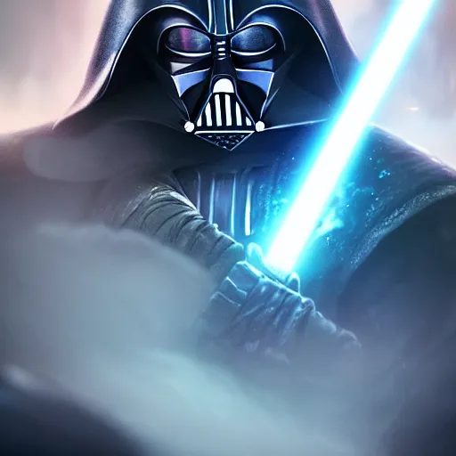 Prompt: portrait of pdarth vader, league of legends amazing splashscreen artwork, legends of runeterra, splash art, natural light, elegant, photorealistic facial features, intricate, fantasy, detailed face, atmospheric lighting, anamorphic lens flare, cinematic lighting, league of legends splash art, hd wallpaper, ultra high details by greg rutkowski