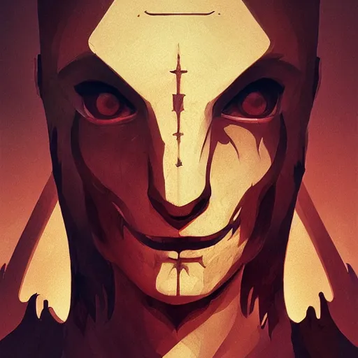 Image similar to face icon stylized minimalist demons souls, loftis, cory behance hd by jesper ejsing, by rhads, makoto shinkai and lois van baarle, ilya kuvshinov, rossdraws global illumination