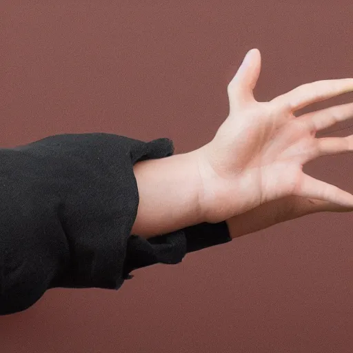 Image similar to a perfectly normal human hand with exactly 5 fingers, no more, no less