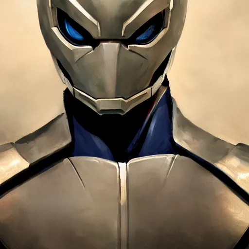 Image similar to greg manchess portrait painting of armored spiderman ultraman grey fox from metal gear cyborg japanese - american hybrid as overwatch character, medium shot, asymmetrical, profile picture, organic painting, sunny day, matte painting, bold shapes, hard edges, street art, trending on artstation, by huang guangjian and ail elvgren and sachin teng