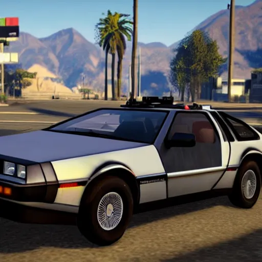 Image similar to delorean in grand theft auto 5