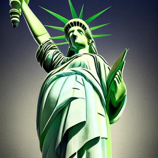 Image similar to photomanipulation of statue of liberty sitting down with legs crossed, humor, ultrarealism, detailed, trending on artstation