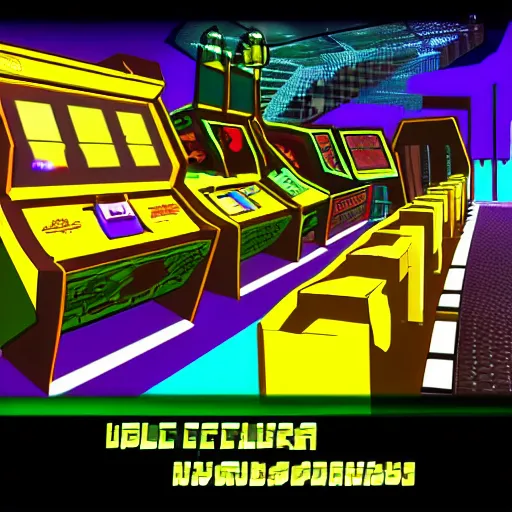 Image similar to Polybius, arcade game screenshot, clear, detailed