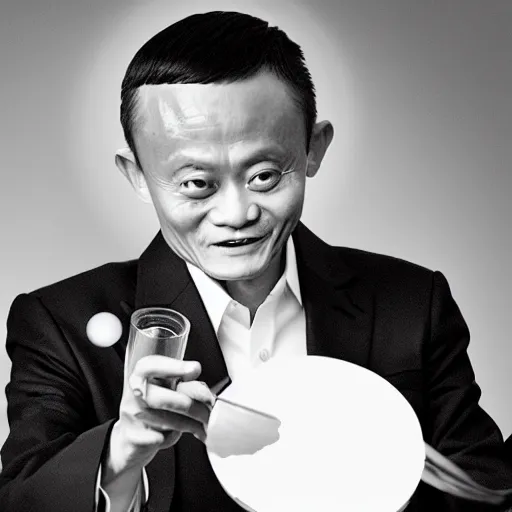 Image similar to jack ma is casting magic like a wizard, surreal photography