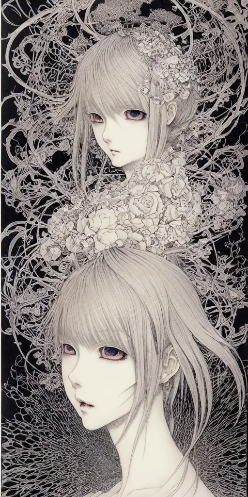 Image similar to prompt: Fragile looking vessel portrait soft light drawn by Vania Zouravliov and Takato Yamamoto, inspired by Evangeleon Anime, magical and alchemical weapons, soft light, white background, intricate detail, intricate ink painting detail, sharp high detail, manga and anime 2000