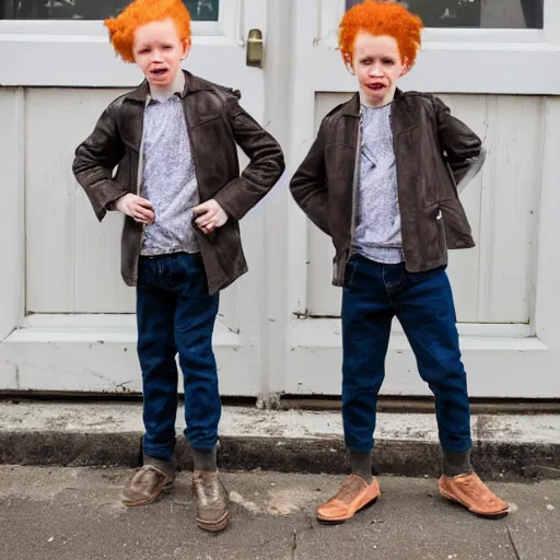Image similar to ginger twin boys on South London street