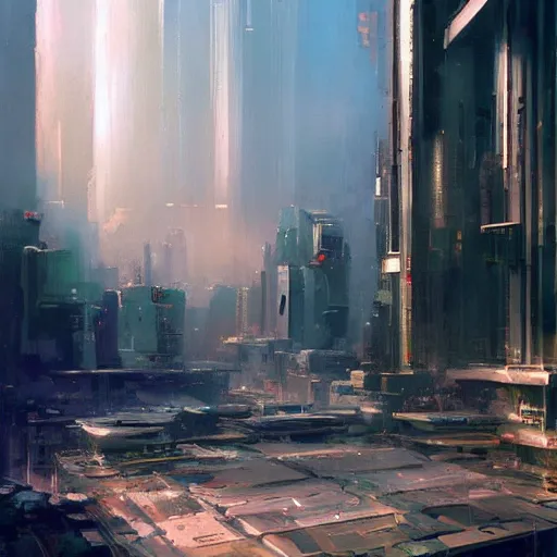 Image similar to a utopian city scape, beautiful, futuristic, lush, craig mullins