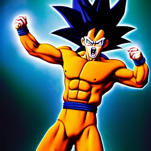 Image similar to uhd photorealisitc candid photo of cosmic freakazoid as a super saiyan. hyperdetailed, accurate, studio lighting. correct face. photo by annie leibowitz and steve mccurry