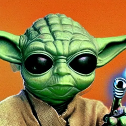 Prompt: yoda in a rockband