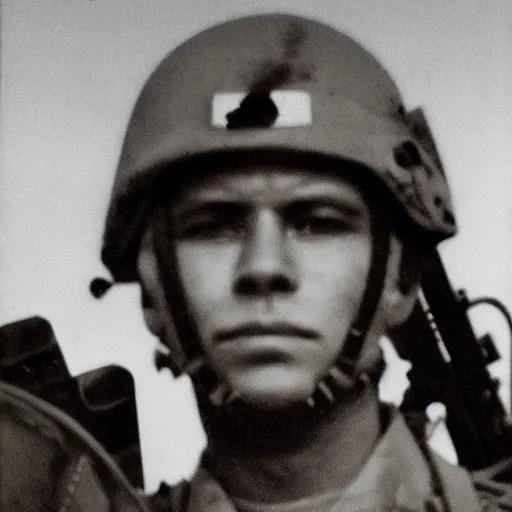 Image similar to Photo of a US soldier, Close-up shot