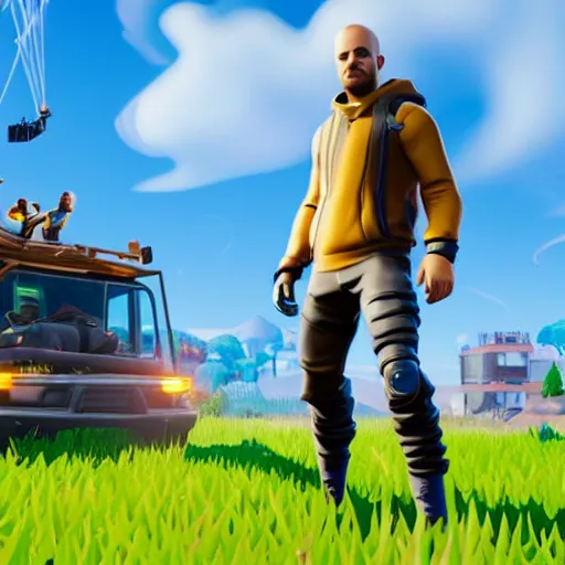 Image similar to jesse pinkman in fortnite