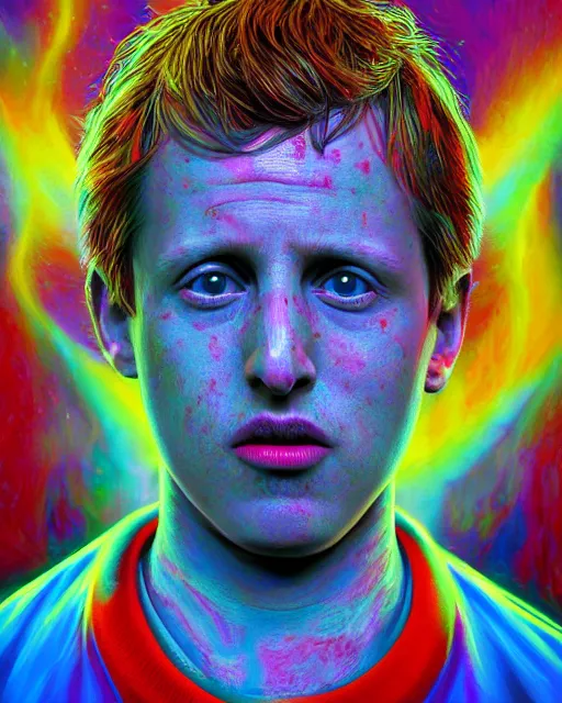 Prompt: portrait ultra dimensional kevin mccallister entity, accidentally tripping on dmt and acid, psychedelic experience, overwhelming psychosis of self realization and burning awakening, ultra high definition, unreal engine 5, hyperrealism, masterpiece composition, by casey weldon, barclay shaw 8 k photorealistic