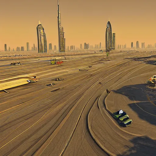 Prompt: gta : dubai, by adolfo honenstein