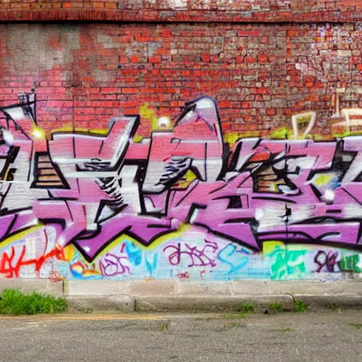 Image similar to bonk written in graffiti style on a brick wall