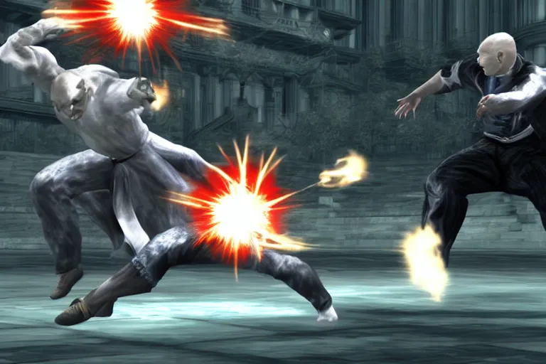 Prompt: a screenshot from voldemort in Tekken 6