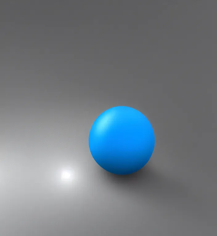 Image similar to a blue ball on a table + specular highlights + ambient occlusion + global illumination + bump map + reflective + caustics + refractive + unreal engine 5