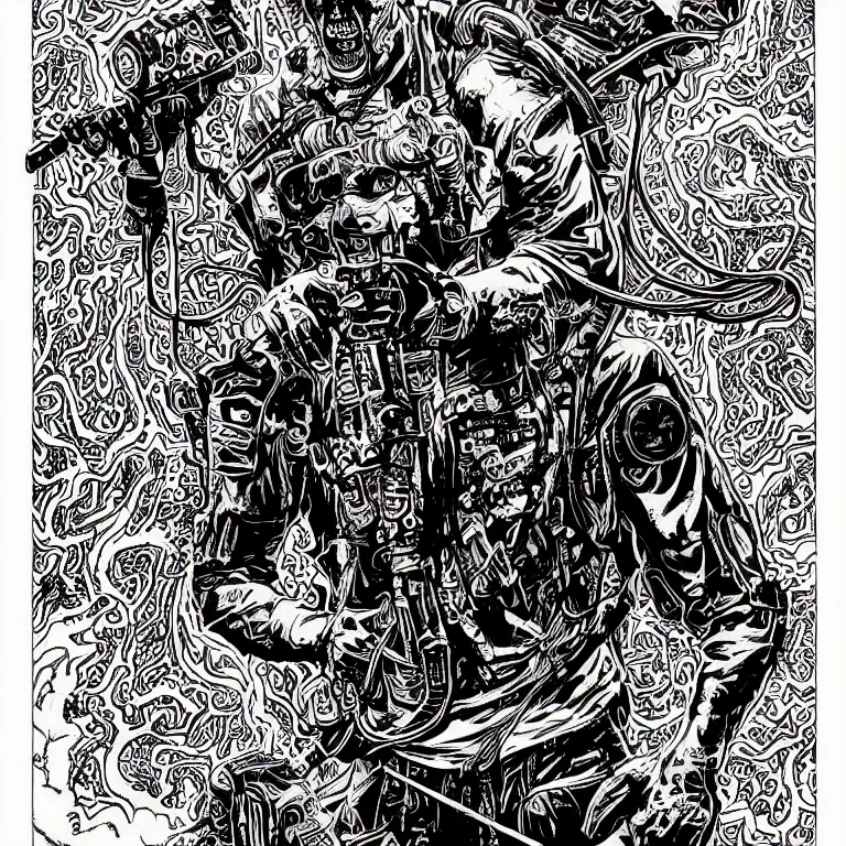 Image similar to beautiful colorful hyperrealist highly detailed psychedelic blacklight poster'zombie ghostbuster ', psychedelic art nouveau, beautiful high contrast colored wood engraving, moebius comic style, shocking detail trending on artstation 8 k