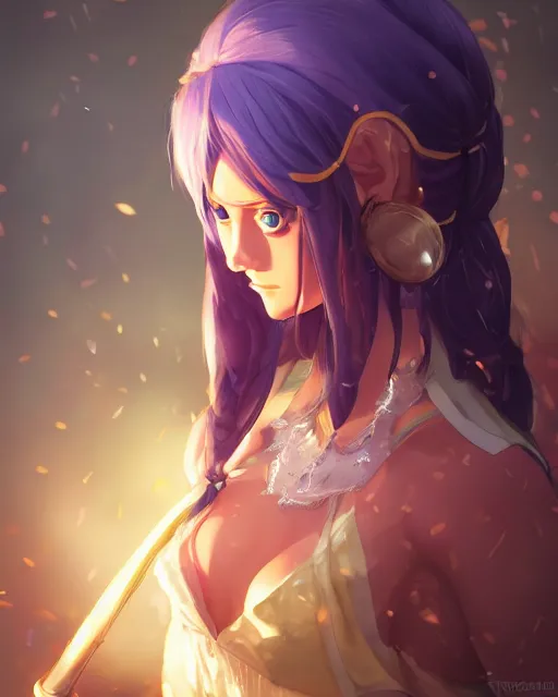 Prompt: a girl cosplaying as a king, full shot, atmospheric lighting, detailed face, one piece style, by makoto shinkai, stanley artgerm lau, wlop, rossdraws