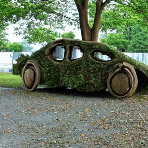 Image similar to a tree in the shape of a car