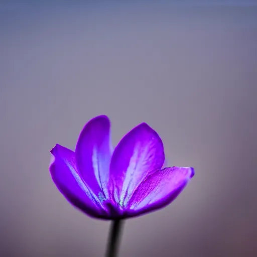 Image similar to closeup photo of 1 lone purple petal flying above a city, city park, aerial view, shallow depth of field, cinematic, 8 0 mm, f 1. 8