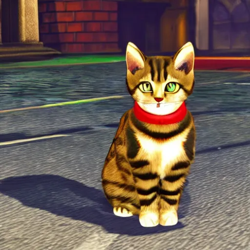 Image similar to A cat in Super Smash Ultimate HDR