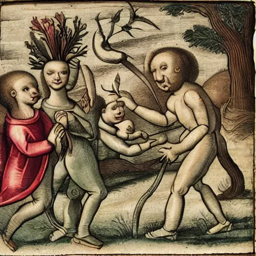 Image similar to 1 5 0 0 s interpretation of alliens,