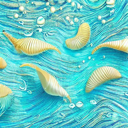 Prompt: liberty maximalist elaborate photorealistic interesting twirling shell on the ocean ground. childrenbook scientific illustration in vibrant natural tones. hyperrealistic textures. hd hyperdetailed octane